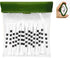Golf Tees Pouch Bag with Clip, Clear Transparent Pocket for Accessories & Valuables | 15 Bamboo Tees Included (Green)