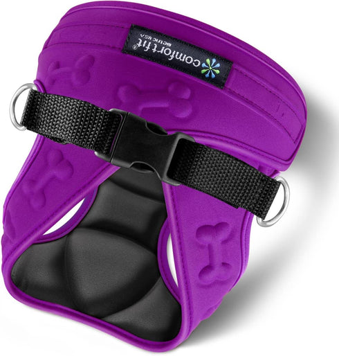 Comfort Fit Dog Harness No Pull, Adjustable Buckles, Soft Padded Reflective Step-in Vest for Small Medium Large Dogs