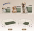 gogobunny 100% Double Sided Waterproof Dog Blanket, Soft Pet Bed Cover, Reversible, 40x50 Inch, Dark Olive/Light Olive