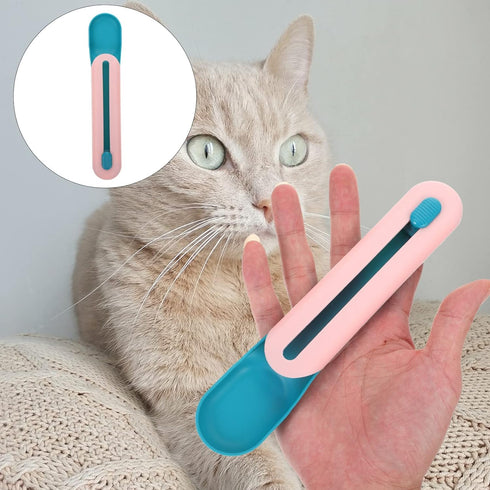 Ipetboom Dog Bowls - Pet Feeder Cat Strip Squeeze Spoon for Wet Cat Treats, Feeding Watering Supplies, Blue Dog Bowl