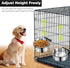 Dog Kennel Bowls for Crates, No Spill 2 Pack Hanging Food Water Bowls, Stainless Steel Pet Dish Feeder for Cats and Dogs
