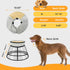 2PCS Sponge Core Dog Cat Cone Collar for After Surgery Recovery, Inflatable Dog Cone Alternative, Lainergie Dogs Donut