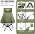 AuraroTrail 374 lb AuroraTrail High Back Folding Camping Chair with Pillow Lightweight Portable Outdoor Chair with Cup