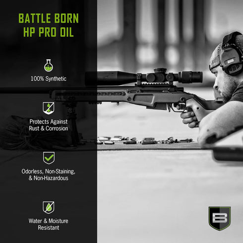 2oz Breakthrough Clean Technologies Battle Born HP Pro Lubricant and Protectant - Water-Resistant and Odorless Oil