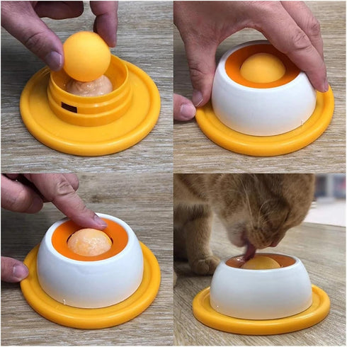 IKBKYCMYH Yogurt Licking Plate -Spill Slow Feeder for Dogs and Cats - Interactive Snack Bowl and Teasing Bite