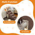 Dog Steps for Bed, 4-Step Dog Ramp for Small Dogs, Non-Slip Design, High Density Foam, Coffee