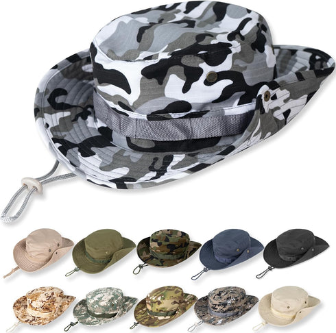 Sun Hats for Men Women Bucket Hat UPF 50+ UV Protection Boonie Hat for Fishing Hiking