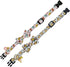KUDES 2 Pack Adjustable Print Dog Collars with Bow Tie, Bells, and Charm Safety Buckle for Small/Medium/Large Dogs