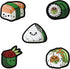 5 Piece - Salmon Nigiri, Gunkan Tobiko Roll, Maki Roll, Onigiri, Dragon