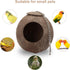 Hypeety Natural Coconut Hideaway - Parrot Birds Toys Decorative Bird Nest Cage for Pet