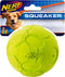 Nerf Dog Bash Squeak Ball, 3.8in, Green