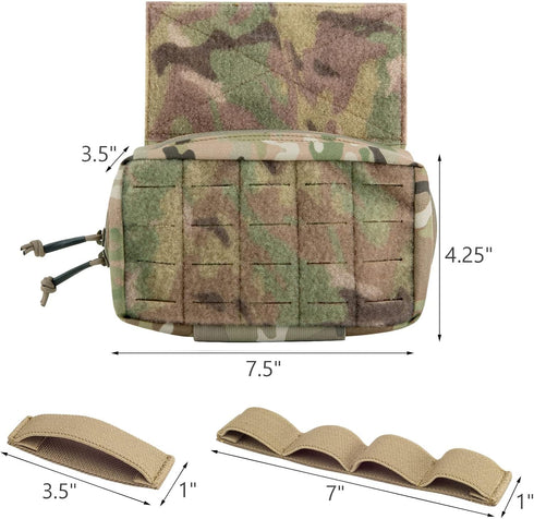 PETAC GEAR Tactical Drop Pouch, Small Dump Pouches with Inserts, Multi Mission Hanger Tool Bag