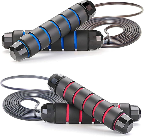 Jump Rope for Fitness - Two Pack Skipping Rope, Speed Jump Rope for Kids and Adults Exercise