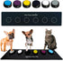 Cat & Dog Buttons for Communication, Recordable Talking Pet Button Starter Gift Set, 6 Training Buttons with Mat