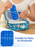 WIBOND 4 Packs Packs Pcs Small Breastmilk Ice for Breastmilk Storage, Gel Ice for Breast Milk Keeps Breast Milk Fresh