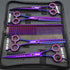 Professional Dog Grooming Scissors Set 7.0 inches - Straight, Thinning, Curved, Chunkers & Comb, 5pcs