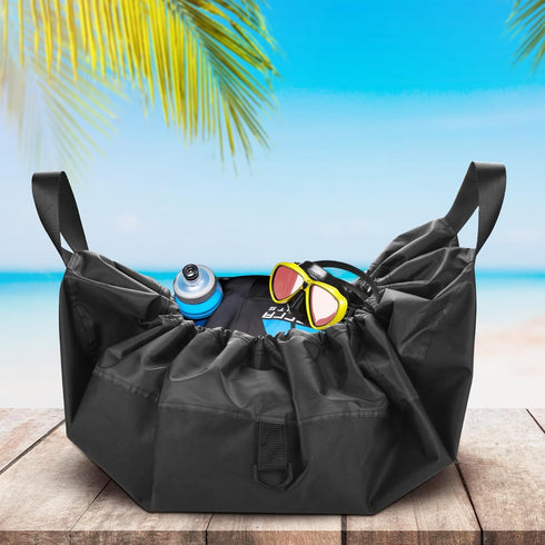 Cosmos Swimming, Wetsuit Changing Mat Beach Wetsuit Storage Bag Surfer Wet Bag Foldable Waterproof Dry Bag with Handle