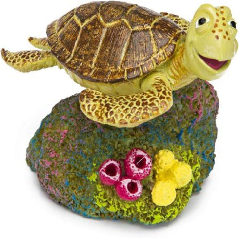Penn-Plax Finding Nemo Resin Ornament, Crush, 3" x 2.5" x 2.5" for Aquarium Decor