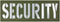 Large Security Patch Reflective Subdued 8.5x3 inches for Tactical Vest Jackets with Hook and Loop
