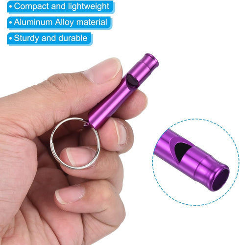 PATIKIL Emergency Whistles - Safety Whistle with Keychain, Loud Sound Aluminum Outdoor Survival Whistle for Camping