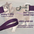 Traffic Dog Leash, Pet Dog Training Leash with Grab Handle and Training Tab (Rosered & Purple)