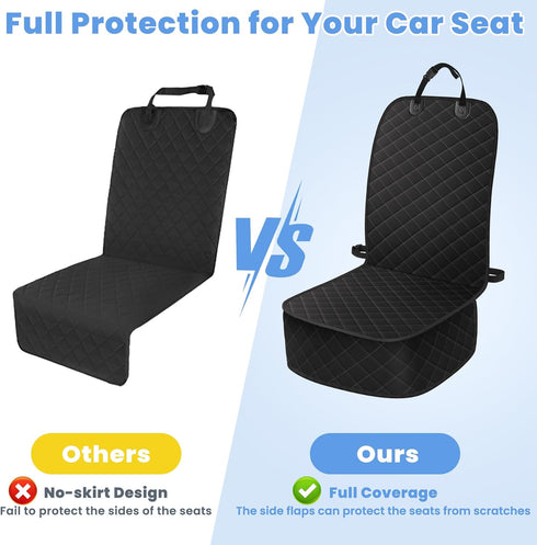 ELONGRIVER Dog Car Seat Covers, Waterproof Front Seat Cover for Dogs, Scratch-Proof, Nonslip Pet Passenger Seat Cover
