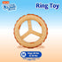Hartz Chew ‘n Clean Chew Toy and Treat in One Chicken Flavored Ring Dog Toy, Medium