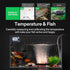 VIVOSUN 4-Pack LCD Digital Aquarium Thermometer, Fish Tank Water Temperature with Suction Cup