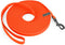 10ft Orange Long Waterproof Training Dog Leash, Easy Care Leash for Recall, Swimming, Camping, Beach, Hunting, Walking