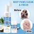 Dog Paw Cleaner Kit - No-Rinse Foaming Cleanser, Paw Balm for Dry Cracked Paws & Nose, Pet Foot Washer
