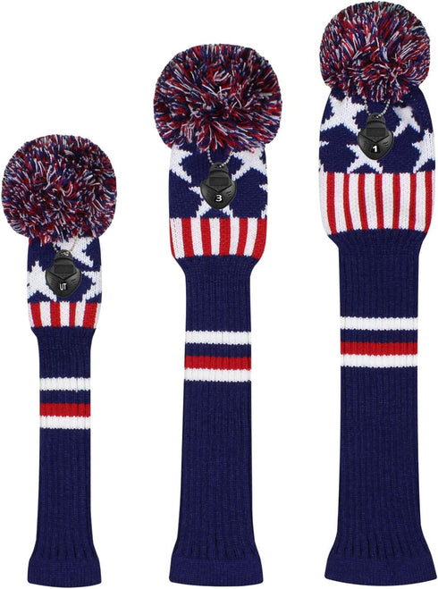 Scott Edward Golf Headcovers for Woods Set of 3 Fits Well Driver(460cc) Fairway Wood and Hybrid(UT) The Perfect Change for Golf Bag by Scott Edward