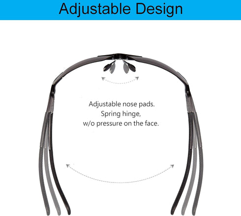POLARS DESIGN Square Polarized Sunglasses - UV Protection Rectangular Classic Shades for Women Men