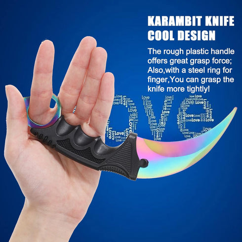 TOPOINT Karambit Knife, Stainless Steel Fixed Blade with Sheath for Hunting and Camping