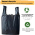 (600 Hammer T-shirt Biodegradable Black Plastic Bag ct.) Small Can Liners Thank You Grocery Shooping Size Doggy Poop