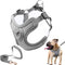 Dog Harness with Leash Set, No Pull Harnesses with Breathable Padded for Small Dogs Training and Running (XS, Gray)