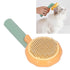 Pet Grooming Brush - Portable Self Cleaning Slicker Brush for Indoor Cats, Dog Brush for Shedding Short and Long Haired