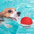 Apasiri Dog Balls Squeaky Toys for Large Dogs, Tough Spiky Floatable Rubber Pet Toys, Pack of 2