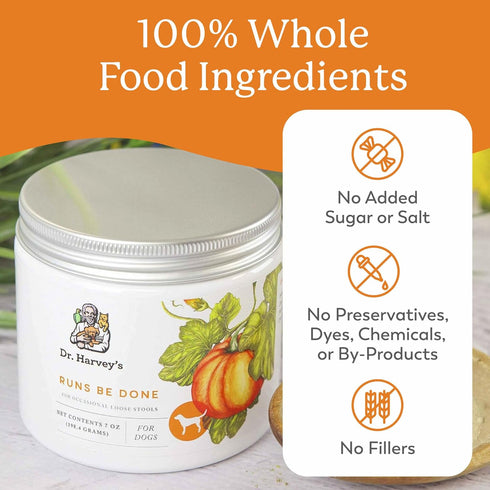 Dr. Harvey's Runs Be Done - Anti-Diarrheal Digestive Tract Supplement for Dogs (7 Ounces)