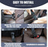 40lbs Dog Car Seat for Large Medium Dogs, Dog Car Seat Cover for Back Seat, Foldable Pet CarSeat with Safety Belt