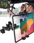 GDZN Golf Cart Tablet Holder, Heavy Duty Square Clip Mount for EZGO/Club Car/Yamaha, 360° Rotatable Stand