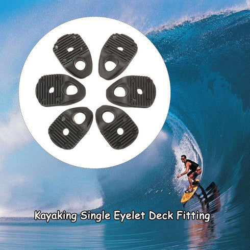 Lixada 6pcs Nylon Single Eyelet Tie Down Loop Safety Anchor Deck Fitting for Kayaking Canoeing Rafting