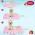 Dog Ice Pad, Ice Silk Cats Kennel Mat, Breathable Cooling Pad for Summer (Strawberry, L)