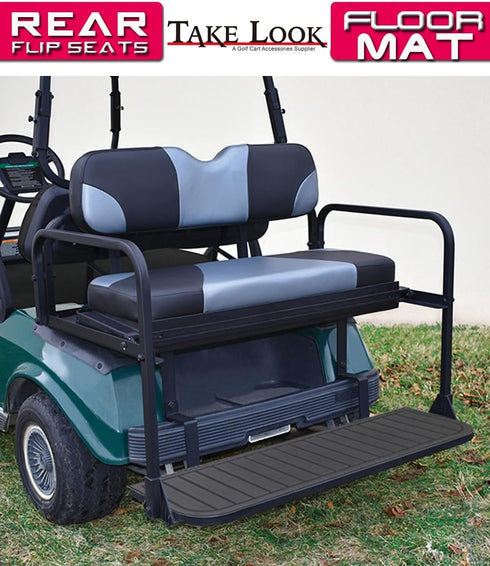 Golf Cart Rear Seat Kits Floor Mat - Anti-Skid EVA Mat for Yamaha EZGO RXV/TXT, Club Car DS/Precedent, Star Car, Excar,