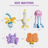 5 Packs Nocciola Squeaky Dog Toy Plushies, Cute Soft Squeak Crinkle Plush Stuffed Durable Pet Animal Chew Puppy Toys