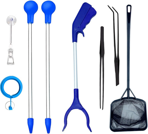 Coral Reef Grabber and Feeder, Aquarium Veggie Feeder and Food Clip, Anti-Rust Kits for Coral Feeding