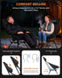 Trakiom High Back Folding Camping Chair, Widened Seat & Lightweight Black Portable Chair with Stable Design, Adjustable