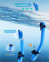 Snorkeling Gear for Kids, Snorkel Set for Ages 6-14, 180° Panoramic Wide View Mask Set for Breathing Freely