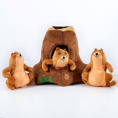 Hollypet Hide and Seek Squeaky Dog Toy, Interactive Puzzle Plush Stuffed Puppy Toys
