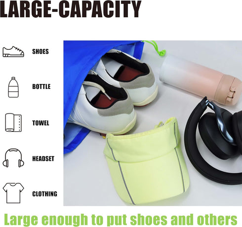 Packing (SP80) SANDIAN, Golf Shoes Pouch Bag, Waterproof Storage Bag, Drawstring Rope Closures, Sublimation Dye Prints