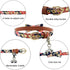 3PCS Bow Tie Dog Collar and Leash Set, Adjustable Plaid/Camo/Dots/Flower Bandanas with Bell for Small Dogs Puppies and
